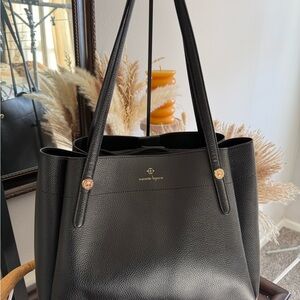 Black Leather Tote by‎ Nanette Lepore